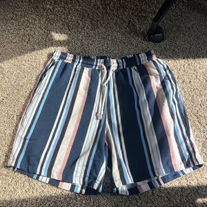 Striped Blue and Pink Shorts